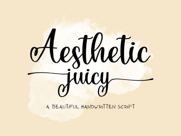 Aesthetic Juicy Font