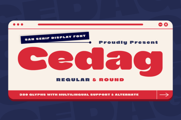 Cedag: A Bold Sans Serif for Creative Makers