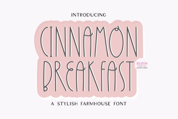 Cinnamon Breakfast Farmhouse Font