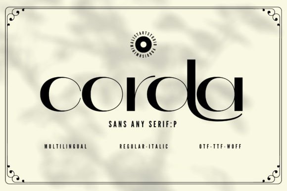 Corda: A Modern Font for Creative Makers