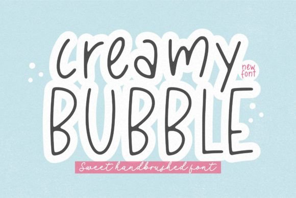 Creamy Bubble Font for Elegant Design