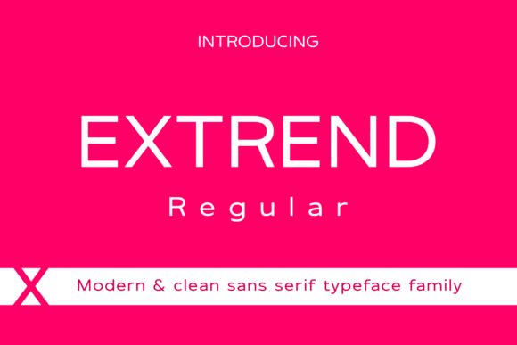 Extrend Regular: A Modern Sans Serif for Designers