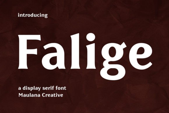 Falige: A Modern Serif Font for Web Design