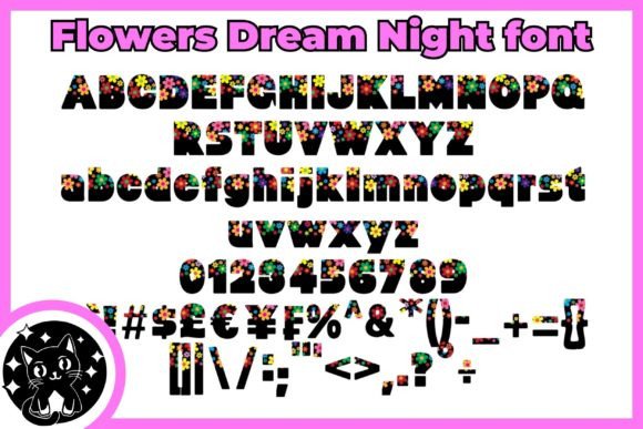 Flowers Dream Night Font for Business