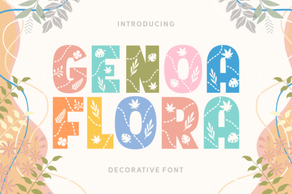 Genoa Flora: A Fresh Decorative Typeface