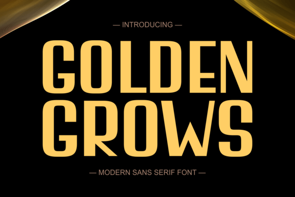 Golden Grows: A Font That Elevates Your Brand