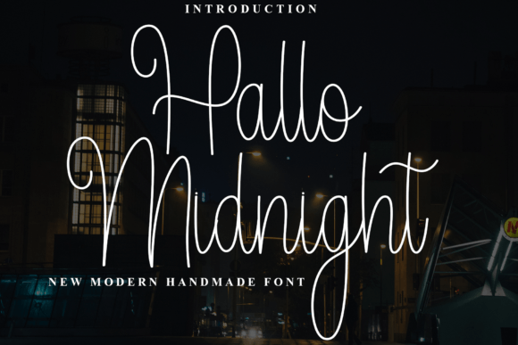 Hallo Midnight: A Warm Script Font