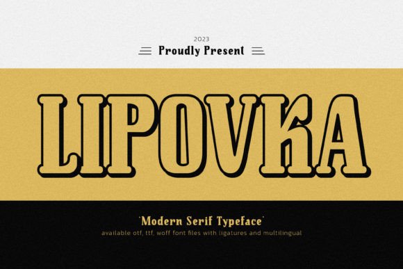 Lipovka: A Bold Sans Serif for Real-World Design