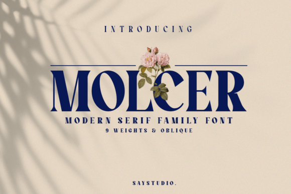 Molcer: Modern Serif Font