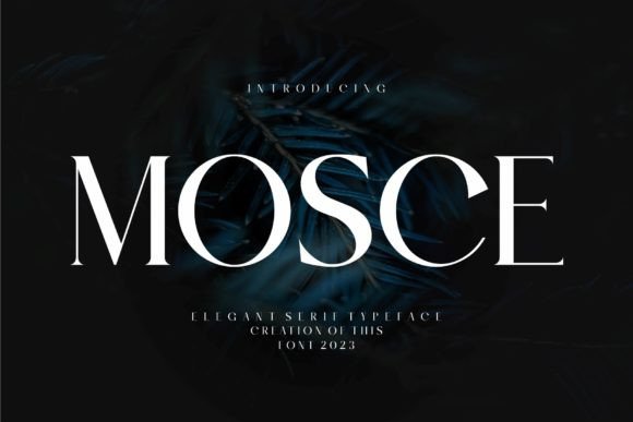 Mosce: A Modern Serif Font for Web Design