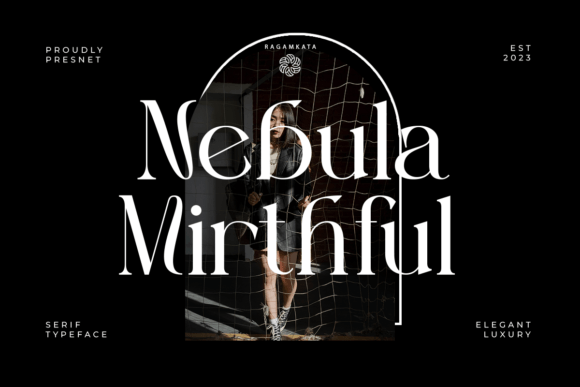 Nebula Mirthful: A Graceful Display Font