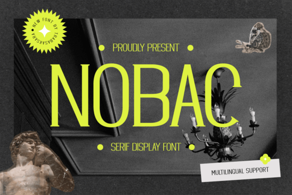 Nobac: A Bold Serif Font for Editorial Design