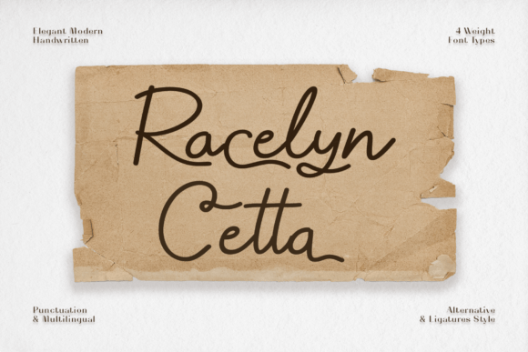 Racelyn Cetta: A Graceful Script Font
