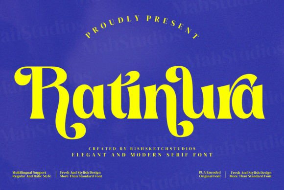 Ratinura: Elegant Serif Font for Crafters