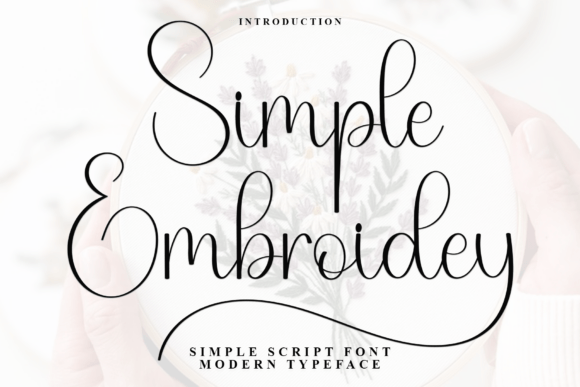 Simple Embroidey: A Warm, Playful Font