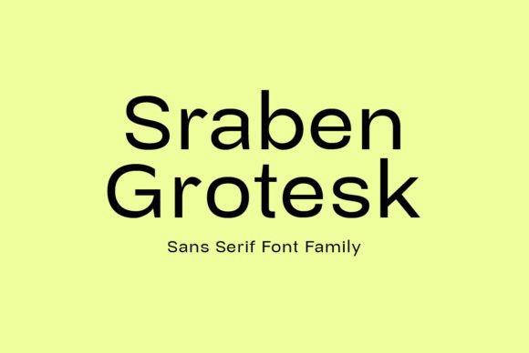Sraben Grotesk: A Versatile Font for Editorial Design