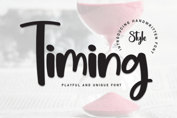 Timing: A Warm, Handwritten Font for Creative Projects